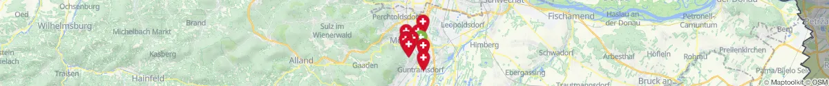 Kartenansicht für Apotheken-Notdienste in der Nähe von Wiener Neudorf (Mödling, Niederösterreich)